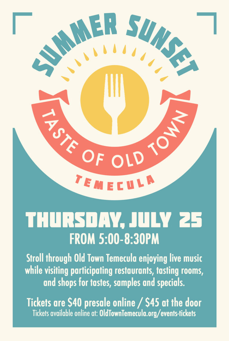 Summer Sunset Taste of old Town Temecula 2024 Old Town Temecula