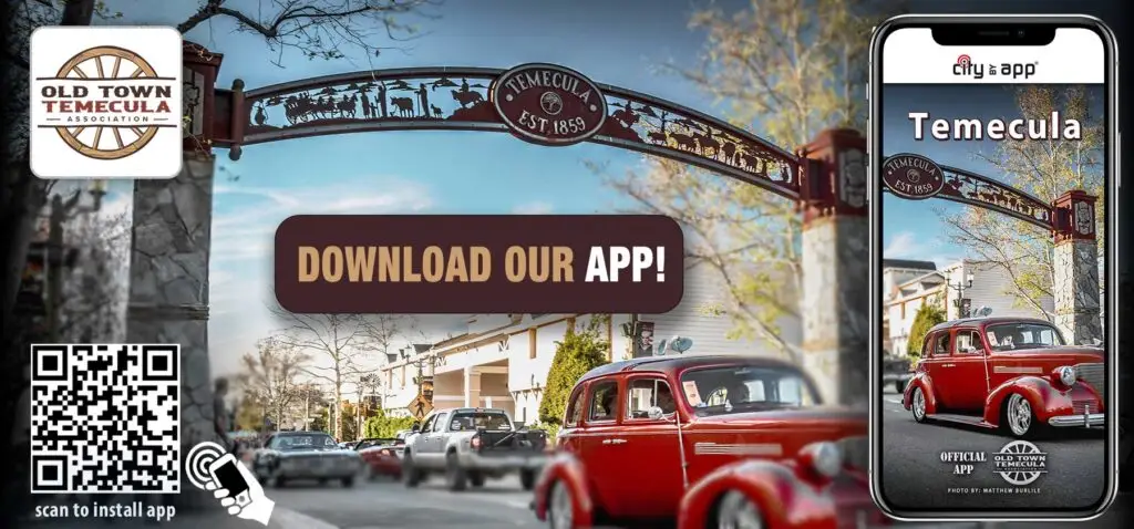 Download the Old Town Temecula app, powered by CityByApp