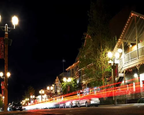 Old Town Temecula Association Street view night